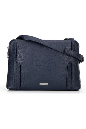 Wittchen Damska torebka crossbody dwukomorowa granatowa