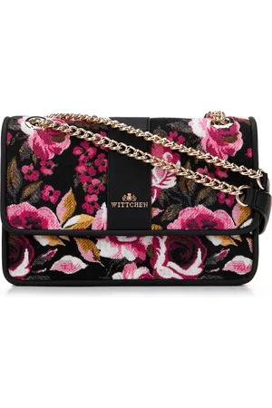 Wittchen Damska crossbody żakardowa na łańcuszku