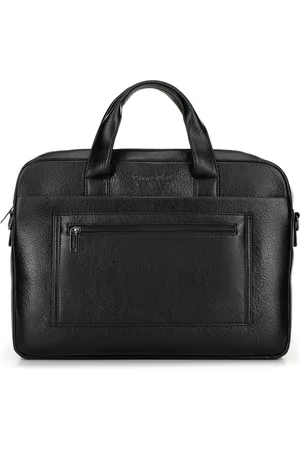 Wittchen Torba na laptopa 17" z imitacji skóry czarna