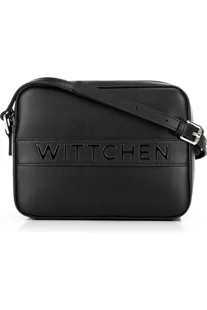 Wittchen Skórzana torebka crossbody pudełkowa czarna