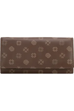 Wittchen Damski portfel skórzany w monogram duży