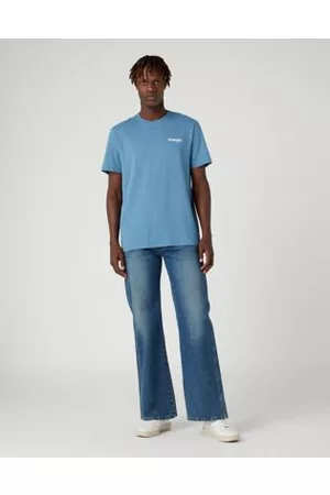Wrangler 2 Pack Sign Off Tee Captains Blue&White
