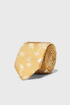 Zara Mężczyzna Krawaty - Wąski żakardowy krawat