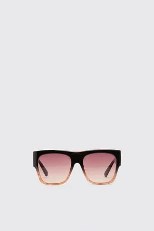 Zara Dwubarwne okulary przeciwsłoneczne w kwadratowej oprawce